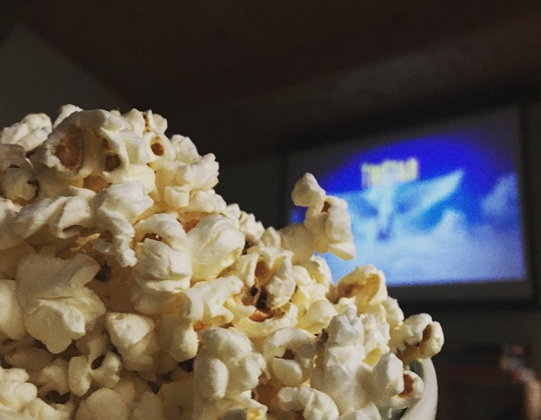 Cabin movie night