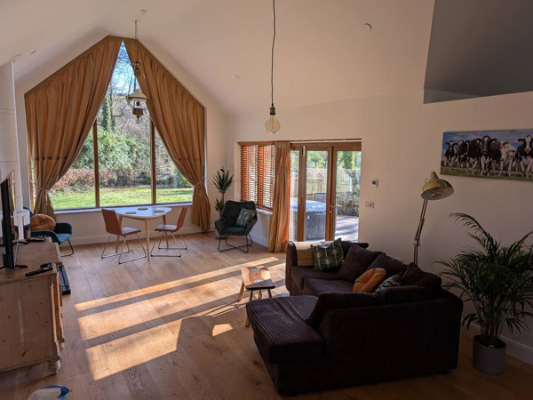 open plan living room